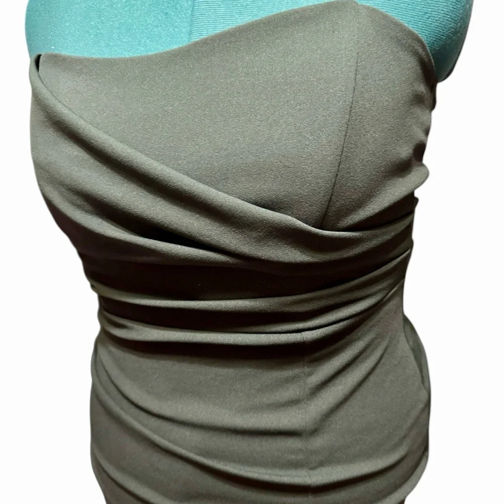 Windsor green Strapless stretchy Bodycon Dress - Picture 3 of 4